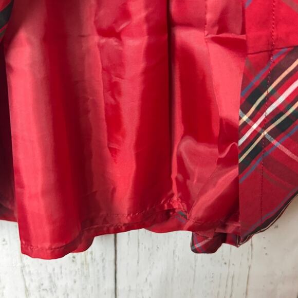 Carter's Girl's Holiday Print Short Sleeve Tie Belt Button Back Dress Sz 5  5 A - Picture 5 of 13